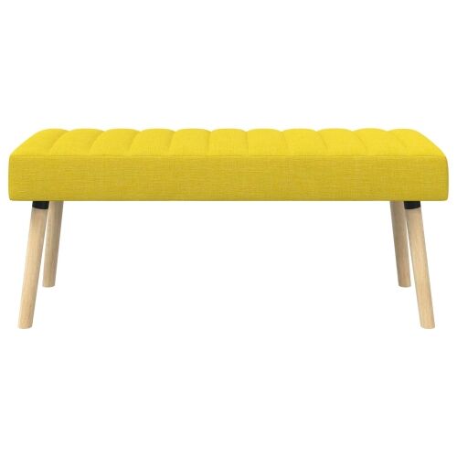 Klupa s utorima Svijetlo žuta 110 x 40 x 46 cm Tkanina - Svjetložuta 110 x 40 x 46 cm Cijena