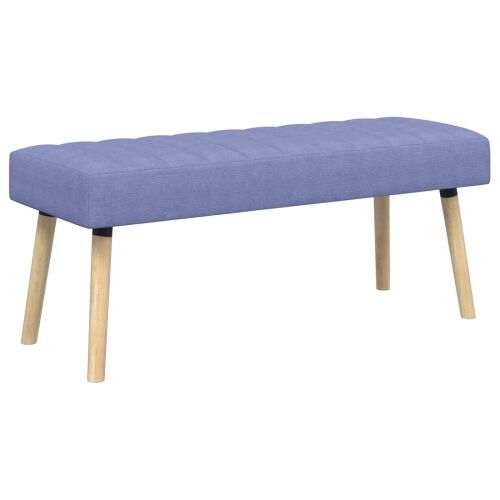 Klupa s utorima Traper plava 110 x 40 x 46 cm Tkanina - Trapere plave boje 110 x 40 x 46 cm Cijena