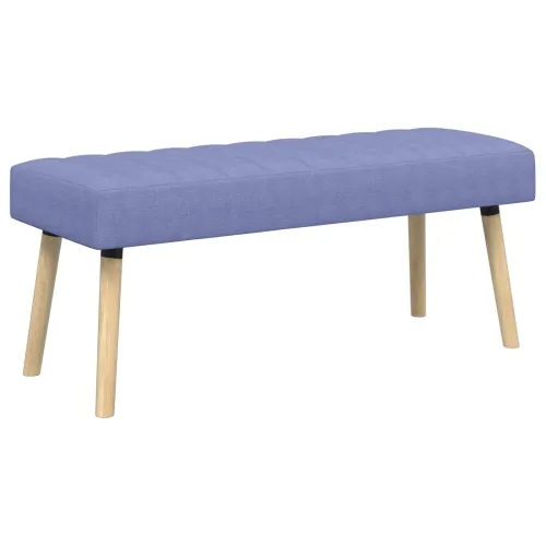 Klupa s utorima Traper plava 110 x 40 x 46 cm Tkanina - Trapere plave boje 110 x 40 x 46 cm Cijena