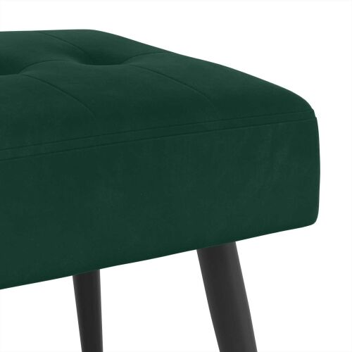 Klupa s gumbastim tkanjem Tamnozelena 80 x 40 x 46 cm Baršun - Tamnozelena 80 x 40 x 46 cm Cijena