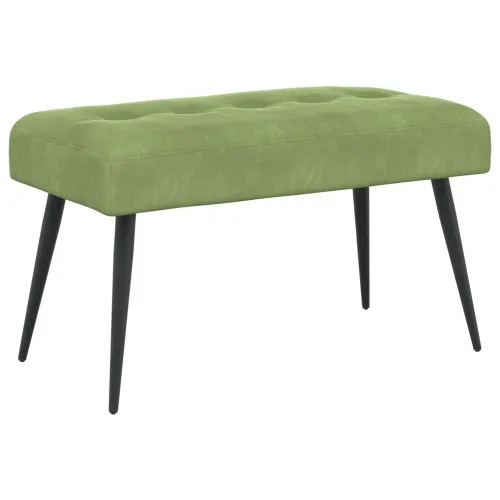 Klupa s gumbastim tkanjem Svijetlo zelena 80 x 40 x 46 cm - Svijetlo zelena 80 x 40 x 46 cm Cijena