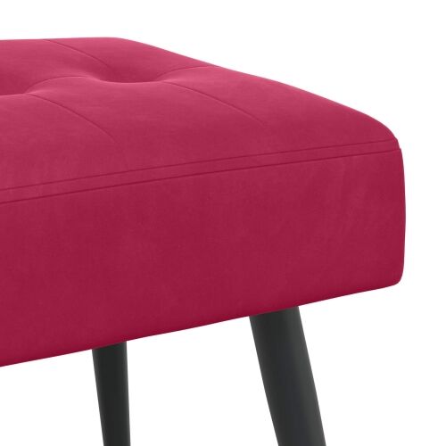Klupa s gumbastim tkanjem Vinska crvena 80 x 40 x 46 cm Baršun - boja crnog vina 80 x 40 x 46 cm Cijena