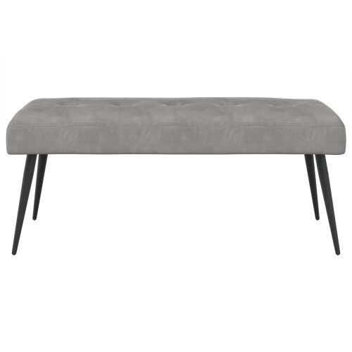 Klupa s gumbastim tkanjem Svjetlosiva 110 x 40 x 46 cm Baršun - Svjetlosiva 110 x 40 x 46 cm Cijena