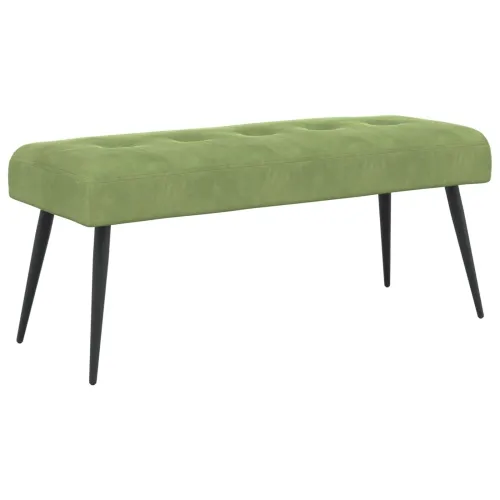 Klupa s gumbastim tkanjem Svijetlo zelena 110 x 40 x 46 cm - Svijetlo zelena 110 x 40 x 46 cm Cijena