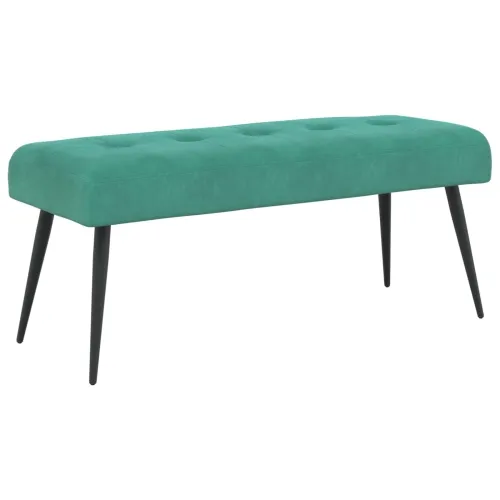 Klupa s gumbastim tkanjem Tirkizna 110 x 40 x 46 cm Baršun - Tirkizna 110 x 40 x 46 cm Cijena
