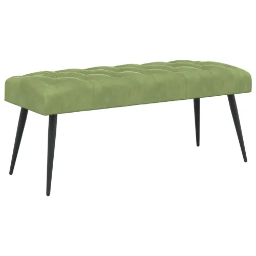 Klupa s gumbastim tkanjem Svijetlo zelena 110 x 40 x 46 cm - Svijetlo zelena 110 x 40 x 46 cm Cijena