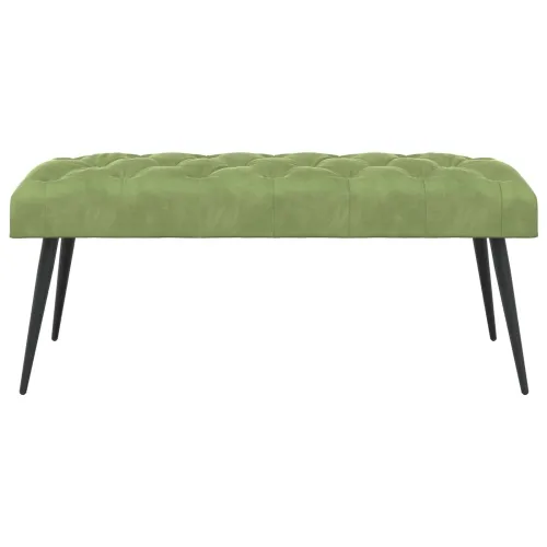 Klupa s gumbastim tkanjem Svijetlo zelena 110 x 40 x 46 cm - Svijetlo zelena 110 x 40 x 46 cm Cijena