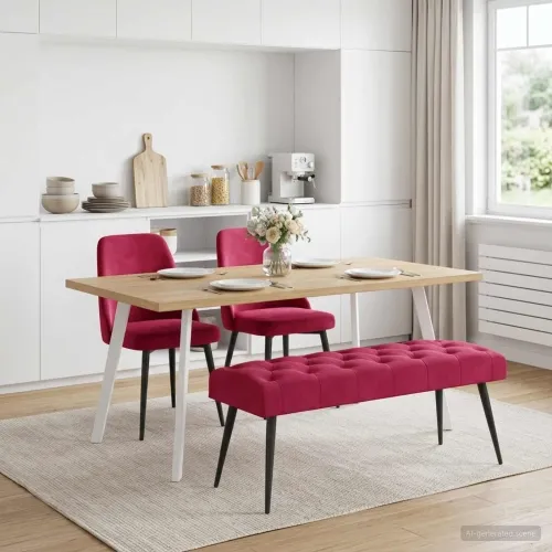Klupa s gumbastim tkanjem Vinska crvena 110 x 40 x 46 cm Baršun - boja crnog vina 110 x 40 x 46 cm Cijena