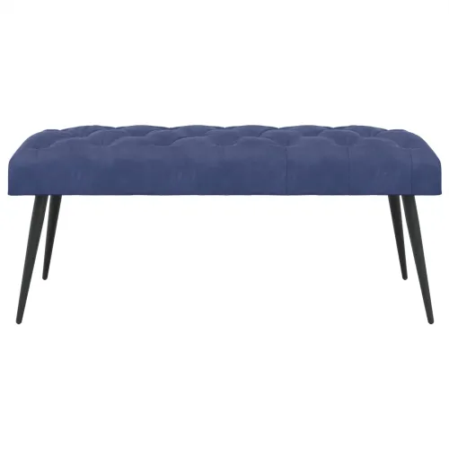 Klupa s gumbastim tkanjem Policijska plava 110 x 40 x 46 cm - Policijska plava 110 x 40 x 46 cm Cijena
