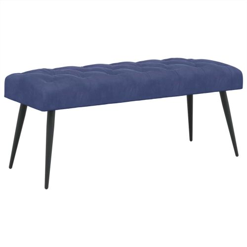 Klupa s gumbastim tkanjem Policijska plava 110 x 40 x 46 cm - Policijska plava 110 x 40 x 46 cm Cijena
