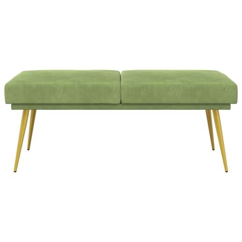 Klupa s dvostrukim slojem Svijetlo zelena 120 x 45 x 46 cm - Svijetlo zelena Cijena