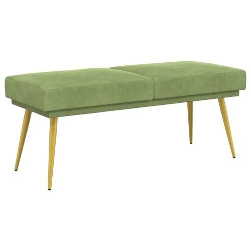 Klupa s dvostrukim slojem Svijetlo zelena 120 x 45 x 46 cm - Svijetlo zelena Cijena