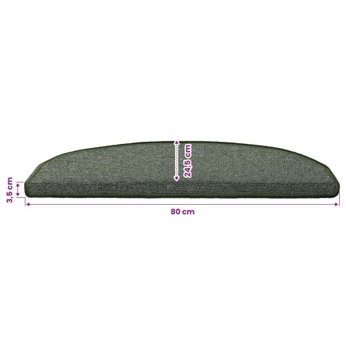 Samoljepljivi stepenasti ulošci 15 kom. 80 x 24,5 x 3,5 cm - Tamnozelena 80 x 24,5 x 3,5 cm 15 Cijena