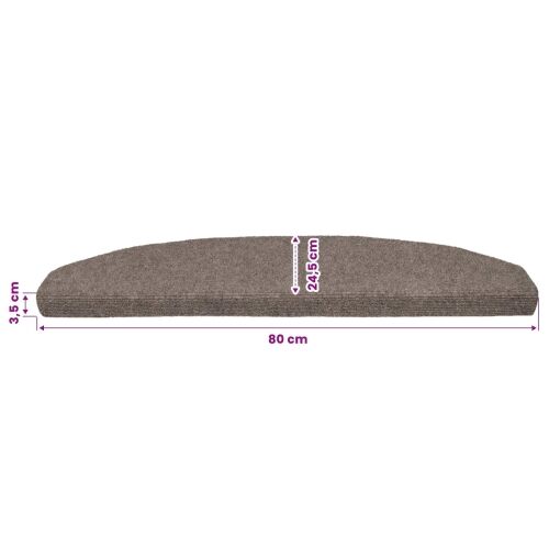 Samoljepljivi stepenasti ulošci 15 kom. 80 x 24,5 x 3,5 cm - Mocha Cijena