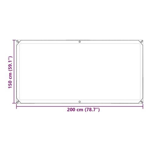Tarpaulin 140 gsm *Transparent*an 2 x 1,5 m PE - 1,5 x 2 m Cijena