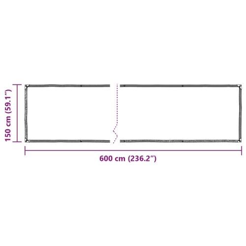 Tarpaulin *Transparent*an 6 x 1,5 m PE - 1,5 x 6 m Cijena