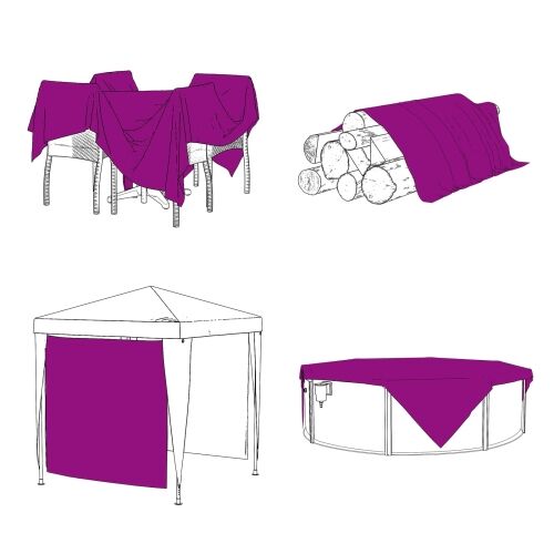 Tarpaulin *Transparent*an 2 x 1,5 m PE - 1,5 x 2 m Cijena