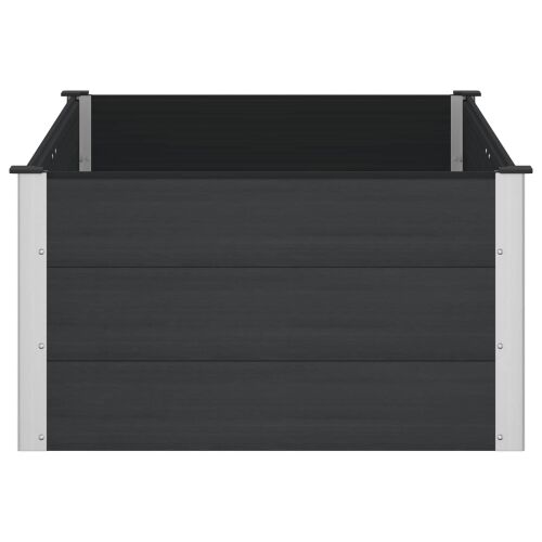 Povišena gredica - Vrtna gredica Crna 150 x 100 x 54 cm WPC i aluminij - 150 x 100 x 54 cm Crna Cijena