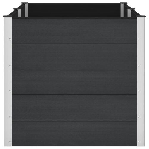 Povišena gredica - Vrtna gredica Crna 200 x 100 x 91 cm WPC i aluminij - 200 x 100 x 91 cm Crna Cijena