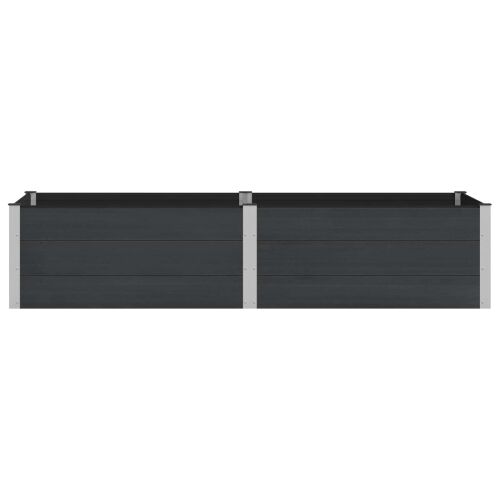 Povišena gredica - Vrtna gredica Crna 250 x 100 x 54 cm WPC i aluminij - 250 x 100 x 54 cm Crna Cijena