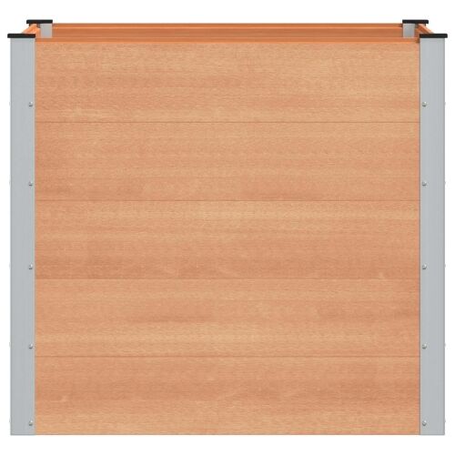 Povišena gredica - Vrtna gredica Smeđa 100 x 100 x 91 cm WPC i aluminij - 100 x 100 x 91 cm Smeđa Cijena