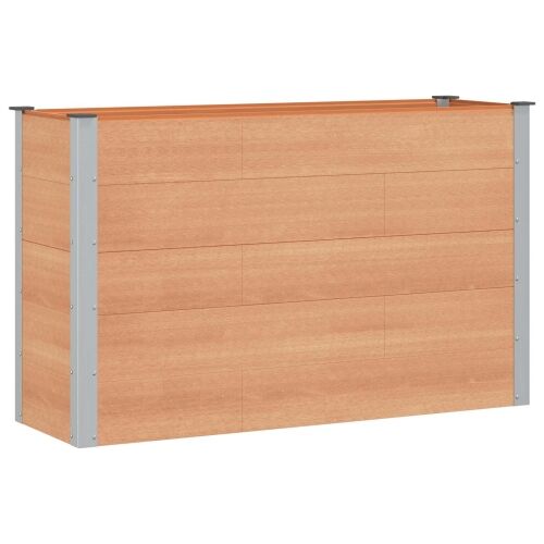 Povišena gredica - Vrtna gredica Smeđa 150 x 50 x 91 cm WPC i aluminij - 150 x 50 x 91 cm Smeđa Cijena