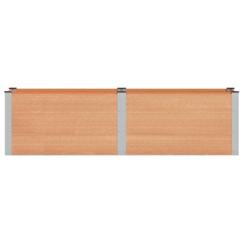 Povišena gredica - Vrtna gredica Smeđa 200 x 50 x 54 cm WPC i aluminij - 200 x 50 x 54 cm Smeđa Cijena