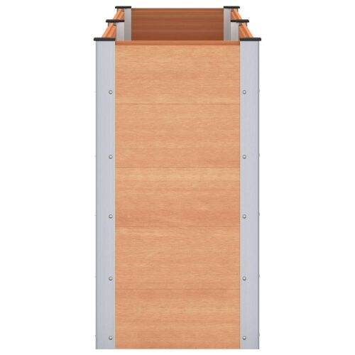 Povišena gredica - Vrtna gredica Smeđa 200 x 50 x 91 cm WPC i aluminij - 200 x 50 x 91 cm Smeđa Cijena