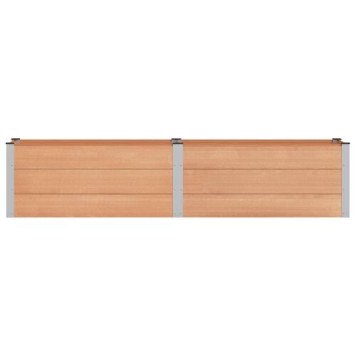 Povišena gredica - Vrtna gredica Smeđa 250 x 50 x 54 cm WPC i aluminij - 250 x 50 x 54 cm Smeđa Cijena