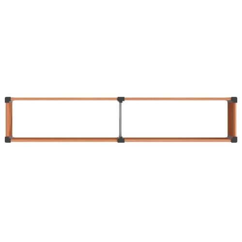 Povišena gredica - Vrtna gredica Smeđa 250 x 50 x 91 cm WPC i aluminij - 250 x 50 x 91 cm Smeđa Cijena