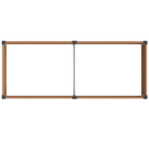 Povišena gredica - Vrtna gredica Smeđa 250 x 100 x 91 cm WPC i aluminij - 250 x 100 x 91 cm Smeđa Cijena
