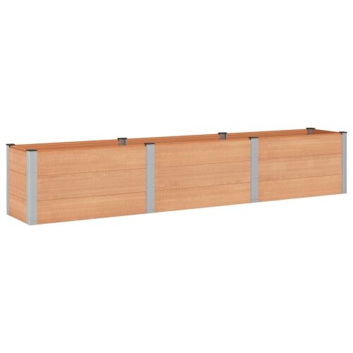 Povišena gredica - Vrtna gredica Smeđa 300 x 50 x 54 cm WPC i aluminij - 300 x 50 x 54 cm Smeđa Cijena