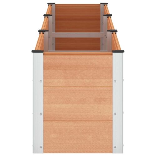 Povišena gredica - Vrtna gredica Smeđa 300 x 50 x 54 cm WPC i aluminij - 300 x 50 x 54 cm Smeđa Cijena