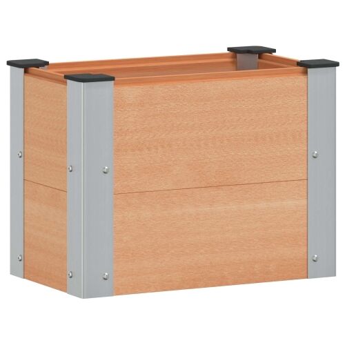 Povišena gredica - Vrtna gredica Smeđa 50 x 30 x 36 cm WPC i aluminij - 50 x 30 x 36 cm Smeđa Cijena