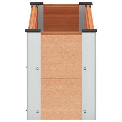 Povišena gredica - Vrtna gredica Smeđa 100 x 30 x 36 cm WPC i aluminij - 100 x 30 x 36 cm Smeđa Cijena