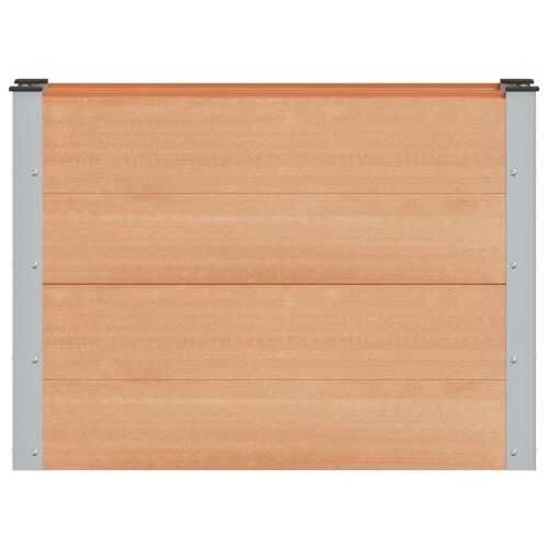 Povišena gredica - Vrtna gredica Smeđa 100 x 30 x 72 cm WPC i aluminij - 100 x 30 x 72 cm Smeđa Cijena