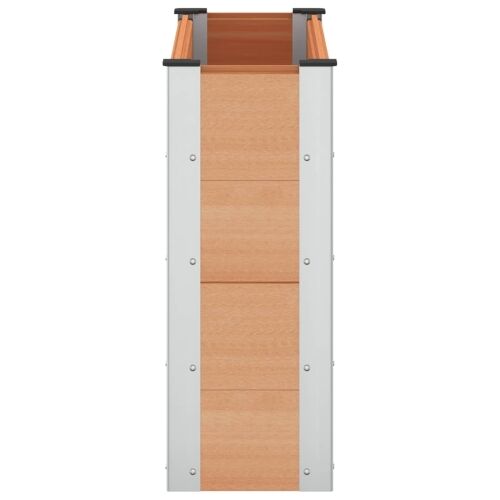 Povišena gredica - Vrtna gredica Smeđa 100 x 30 x 72 cm WPC i aluminij - 100 x 30 x 72 cm Smeđa Cijena
