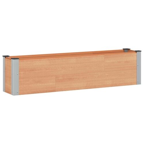 Povišena gredica - Vrtna gredica Smeđa 150 x 30 x 36 cm WPC i aluminij - 150 x 30 x 36 cm Smeđa Cijena