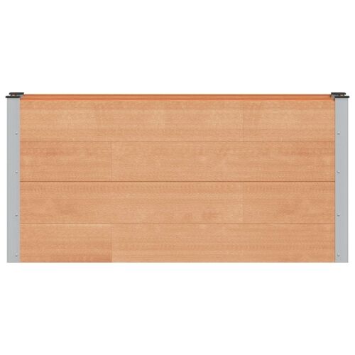 Povišena gredica - Vrtna gredica Smeđa 150 x 30 x 72 cm WPC i aluminij - 150 x 30 x 72 cm Smeđa Cijena
