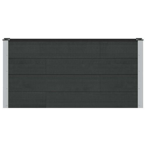 Povišena gredica - Vrtna gredica Crna 150 x 30 x 72 cm WPC i aluminij - 150 x 30 x 72 cm Crna Cijena