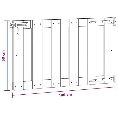 Dvorišna vrata - Vrtna vrata 100 x 60 cm WPC i aluminij Smeđa - 100 x 60 cm Smeđa Cijena