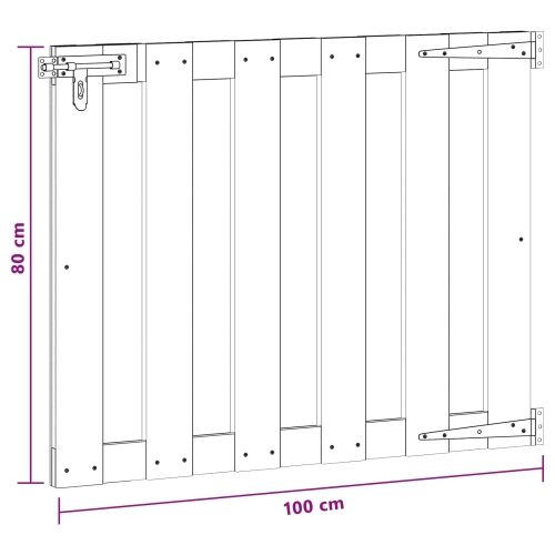 Dvorišna vrata - Vrtna vrata 100 x 80 cm WPC i aluminij Smeđa - 100 x 80 cm Smeđa Cijena