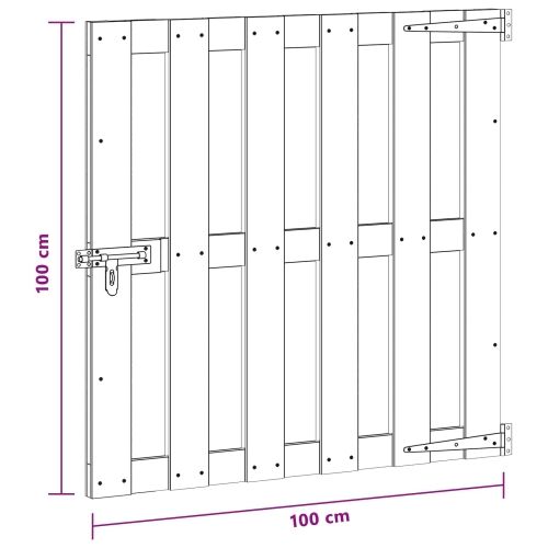 Dvorišna vrata - Vrtna vrata 100 x 100 cm WPC i aluminij Smeđa - 100 x 100 cm Smeđa Cijena