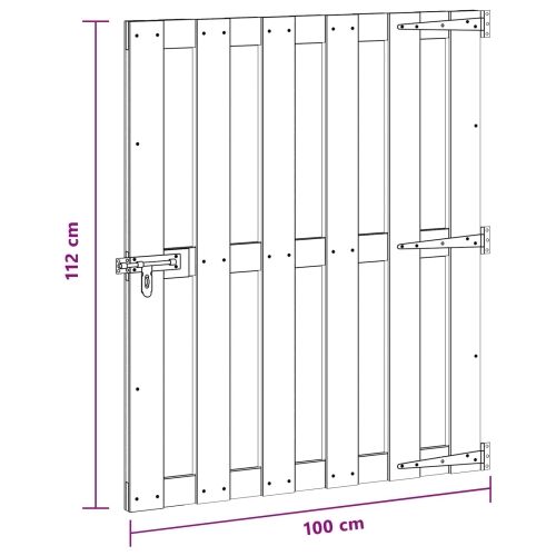 Dvorišna vrata - Vrtna vrata 100 x 112 cm WPC i aluminij Smeđa - 100 x 112 cm Smeđa Cijena