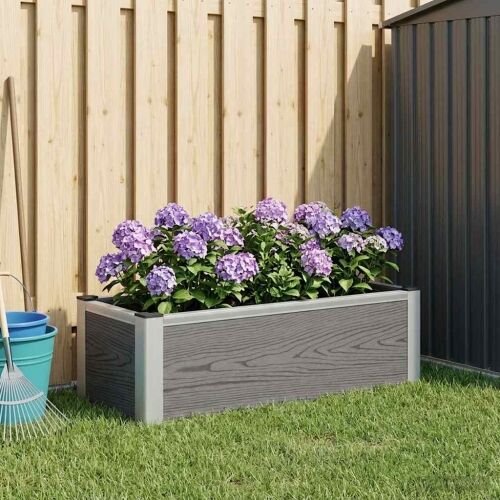 Povišena gredica - Vrtna gredica Siva 75 x 30 x 22 cm WPC i aluminij - 75 x 30 x 22 cm Cijena