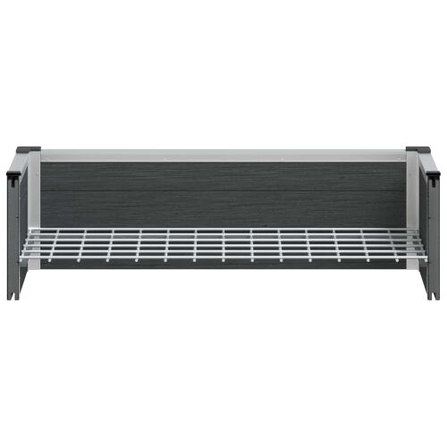 Povišena gredica - Vrtna gredica Siva 75 x 30 x 22 cm WPC i aluminij - 75 x 30 x 22 cm Cijena
