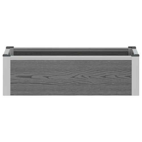 Povišena gredica - Vrtna gredica Siva 75 x 30 x 22 cm WPC i aluminij - 75 x 30 x 22 cm Cijena