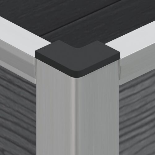 Povišena gredica - Vrtna gredica Siva 100 x 30 x 22 cm WPC i aluminij - 100 x 30 x 22 cm Cijena