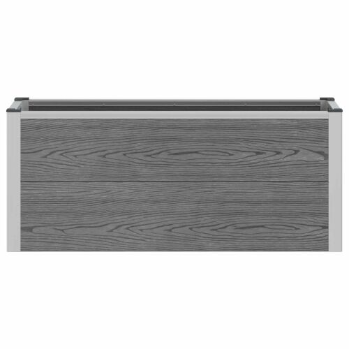 Povišena gredica - Vrtna gredica Siva 100 x 30 x 42 cm WPC i aluminij - 100 x 30 x 42 cm Cijena