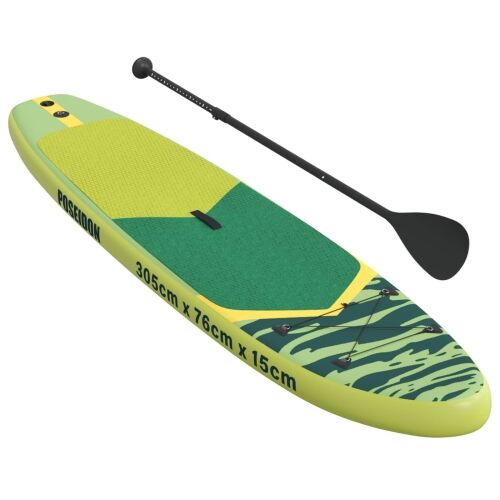 Inflatable Stand Up Paddle Board POSEIDON 305 x 76 x 15 cm za - Zelena (valni uzorak) 305 x 76 x 15 cm Cijena